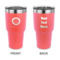 Sunflowers 30 oz Stainless Steel Tumbler - Coral - Double Sided (Personalized)