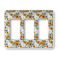 Sunflowers Rocker Style Light Switch Cover - Three Switch