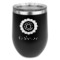 Sunflowers Stemless Stainless Steel Wine Tumbler - Black - Double Sided (Personalized)