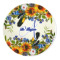 Sunflowers 5' Round Indoor Area Rug (Personalized)