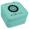 Sunflowers Travel Jewelry Box - Teal Leather (Personalized)