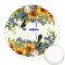 Sunflowers Printed Cookie Topper - Round (Personalized)