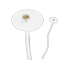 Sunflowers 7" Oval Plastic Stir Sticks - Clear (Personalized)