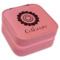 Sunflowers Travel Jewelry Boxes - Pink Leather (Personalized)
