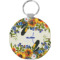 Sunflowers Round Plastic Keychain (Personalized)