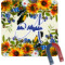 Sunflowers Square Fridge Magnet (Personalized)