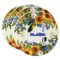 Sunflowers Round Paper Coasters w/ Name and Initial