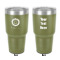 Sunflowers 30 oz Stainless Steel Tumbler - Olive - Double-Sided (Personalized)