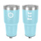 Sunflowers 30 oz Stainless Steel Tumbler - Teal - Double-Sided (Personalized)