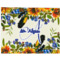 Sunflowers Woven Fabric Placemat - Twill w/ Name and Initial