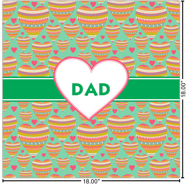 Custom Hearts Cabinet Decal - Medium (Personalized)