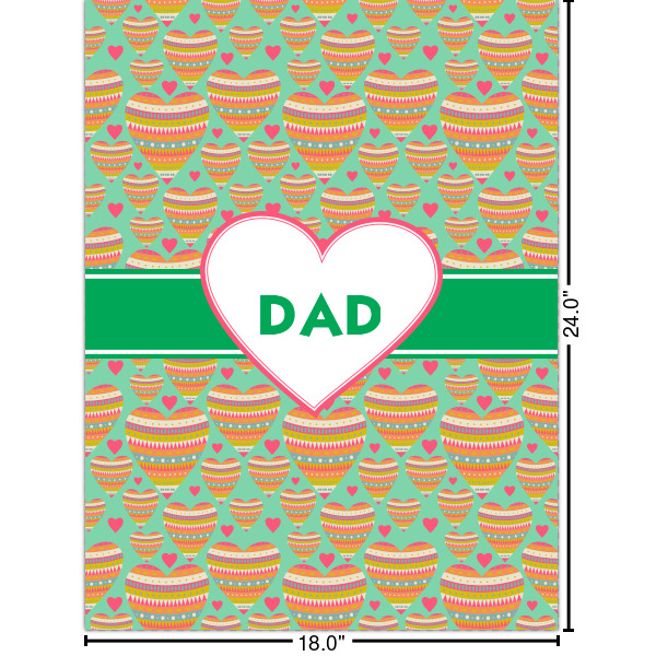 Custom Hearts Cabinet Decal - Large (Personalized)