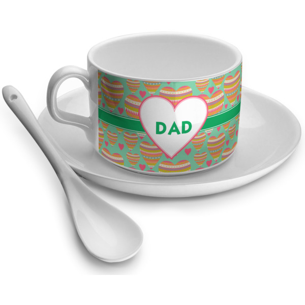 Custom Hearts Tea Cup (Personalized)