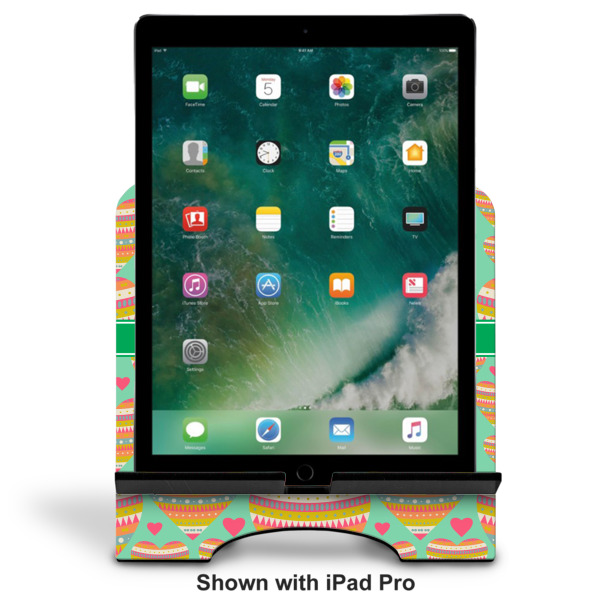 Custom Design - Stylized Tablet Stand - Front with ipad