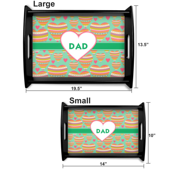 Custom Design - Serving Tray Black Sizes