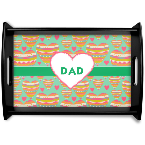 Custom Hearts Wooden Tray (Personalized)