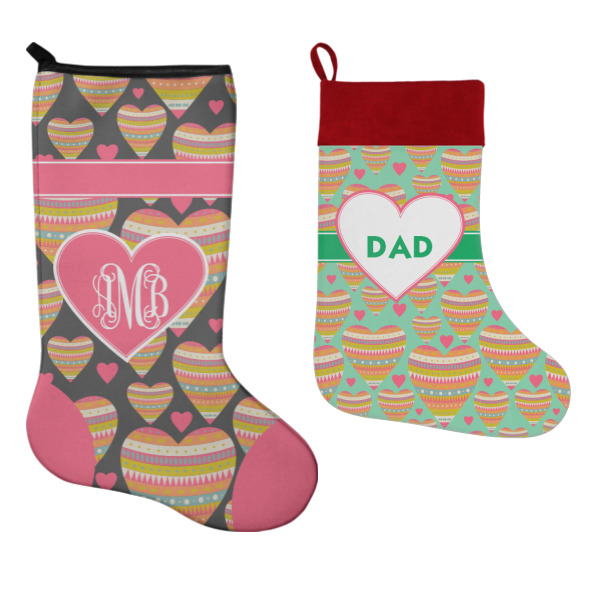 Custom Design - Stockings - Side by Side compare