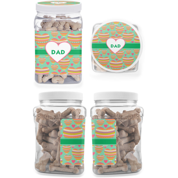 Custom Design - Pet Treat Jar - Multiple Angles