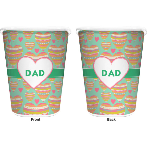 Custom Design - Waste Basket - White - Double Sided - Approval