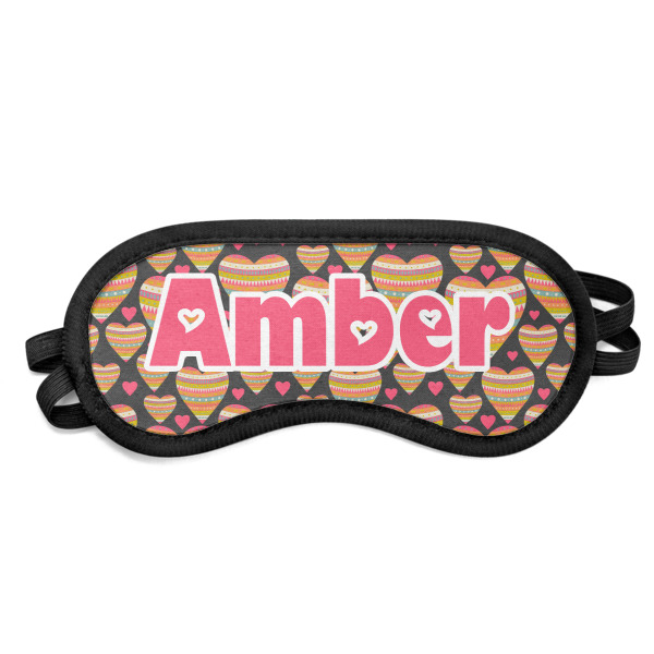 Custom Hearts Sleeping Eye Mask (Personalized)