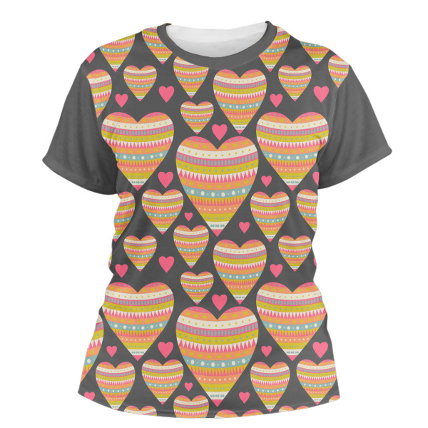 Custom Hearts Women's Crew T-Shirt