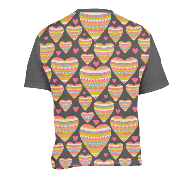 Custom Design - Men's Crew Neck T Shirt Medium - Back