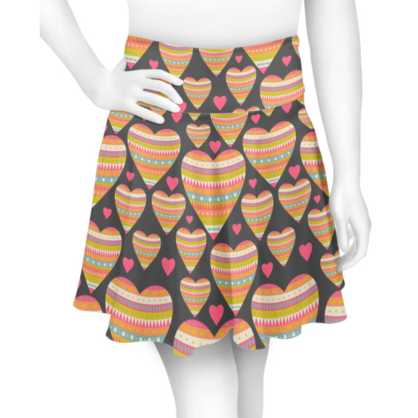 Custom Hearts Skater Skirt