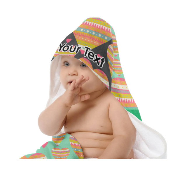 Custom Design - Baby Hooded Towel on Child