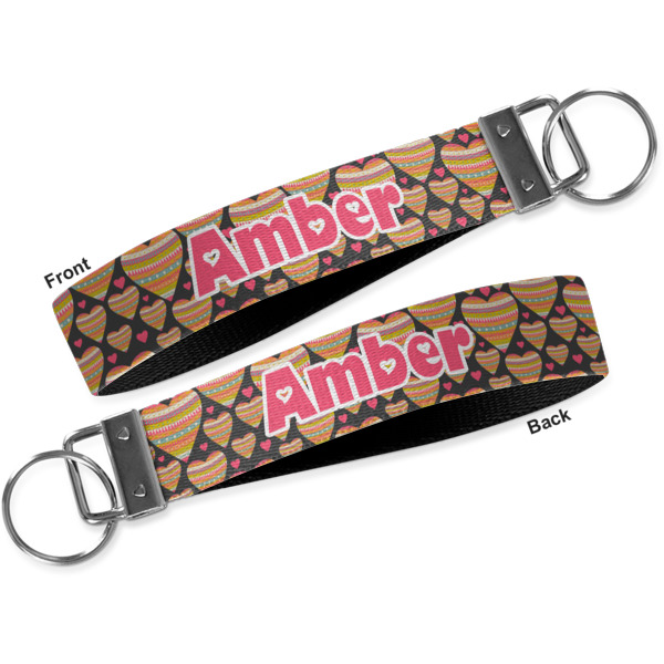 Custom Design - Key-chain - Metal and Nylon - Front and Back