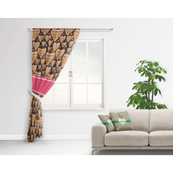 Custom Design - Curtain With Window and Rod - in Room Matching Pillow