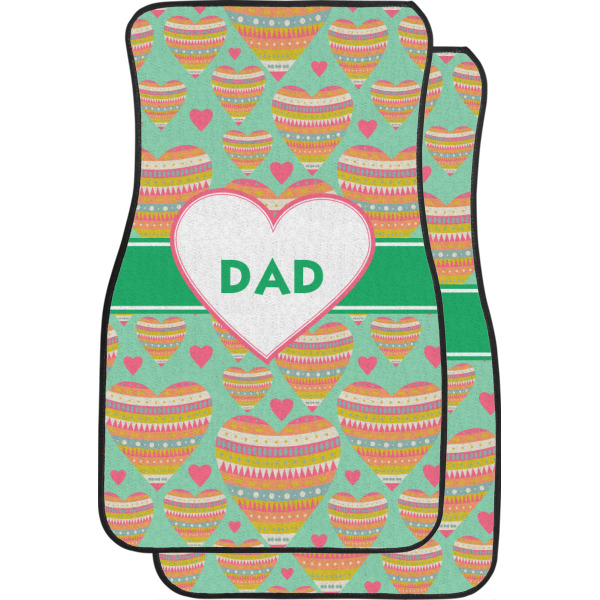 Custom Hearts Car Floor Mats (Personalized)