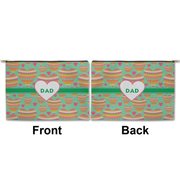 Custom Design - Large Zipper Pouch Approval (Front and Back)