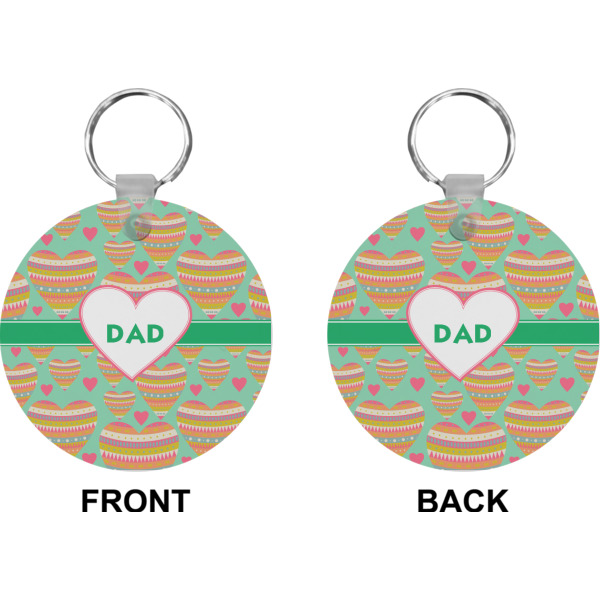 Custom Design - Circle Keychain (Front + Back)