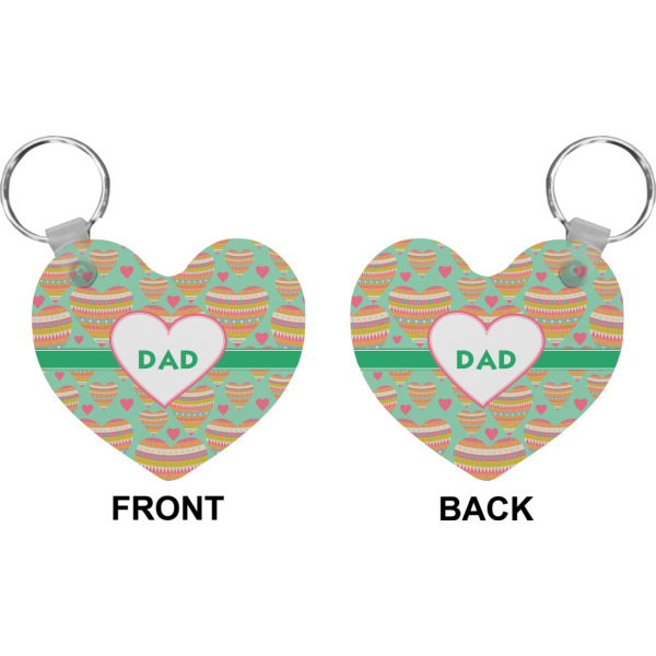 Custom Design - Heart Keychain (Front + Back)