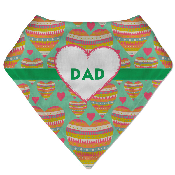 Custom Hearts Bandana Bib (Personalized)