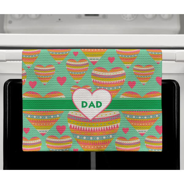 Custom Design - Waffle Weave Towel - Full Color Print - Lifestyle2 Image