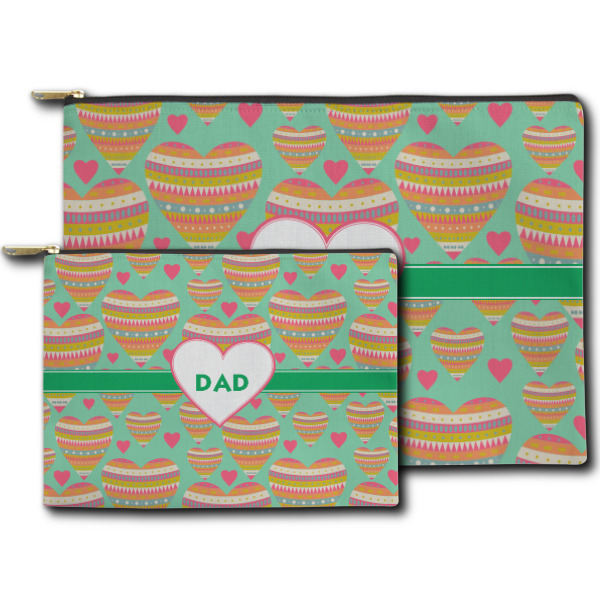 Custom Design - Zippered Pouches - Size Comparison