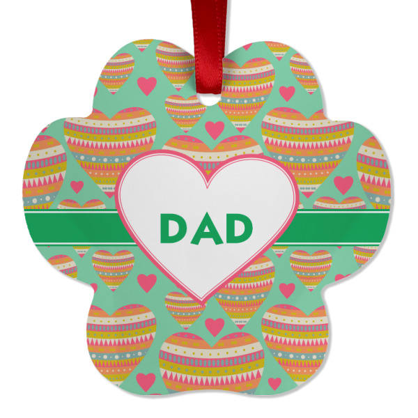 Custom Design - Metal Paw Ornament - Front