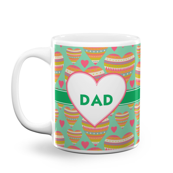 Custom Hearts Coffee Mug (Personalized)
