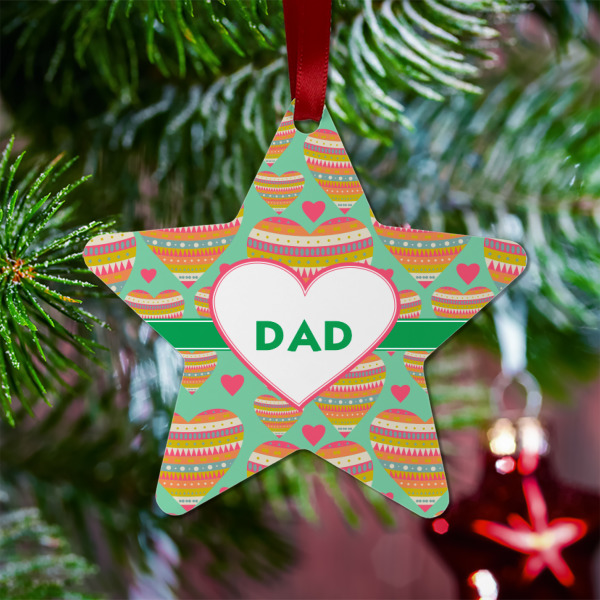 Custom Design - Metal Star Ornament - Lifestyle