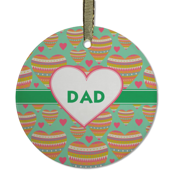 Custom Design - Frosted Glass Ornament - Round
