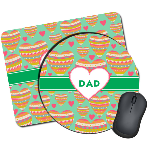 Custom Hearts Mouse Pad (Personalized)