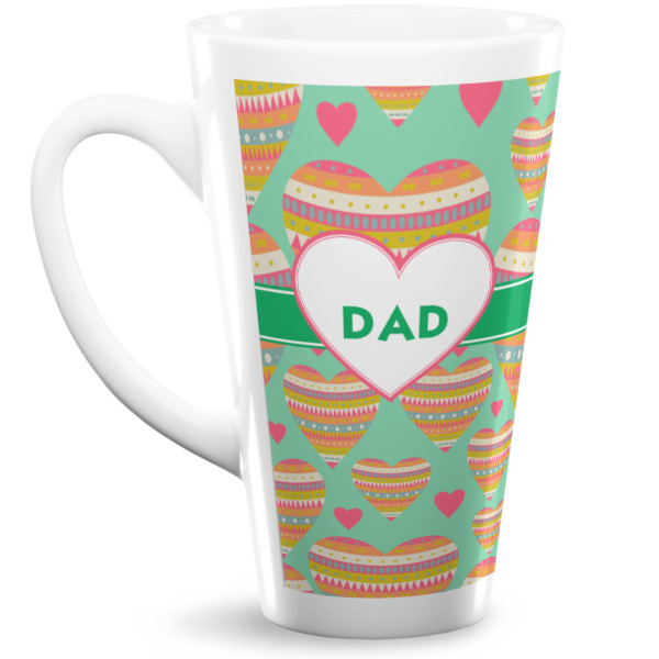 Custom Hearts Latte Mug (Personalized)