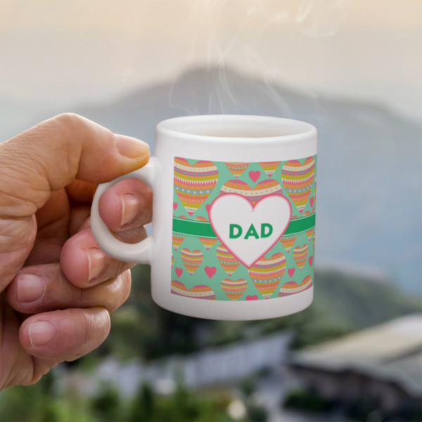 Custom Design - Single Shot Espresso Cup - Lifestyle in Hand