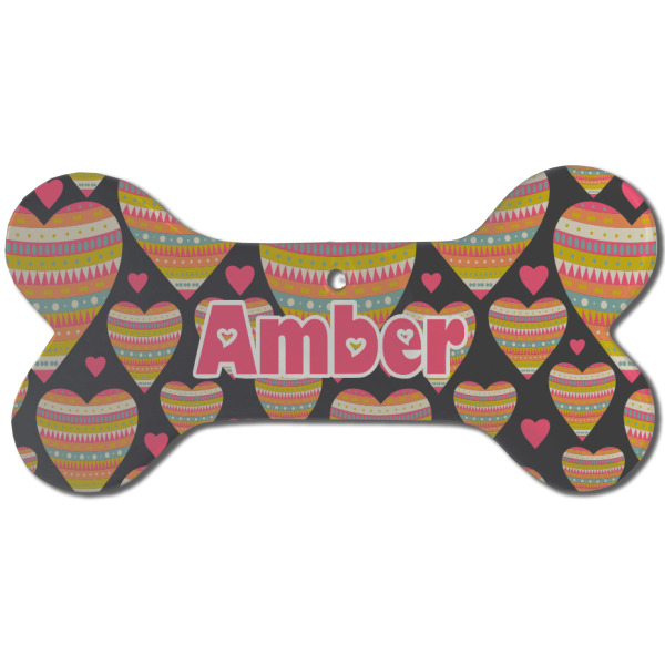 Custom Design - Ceramic Flat Ornament - Bone Front