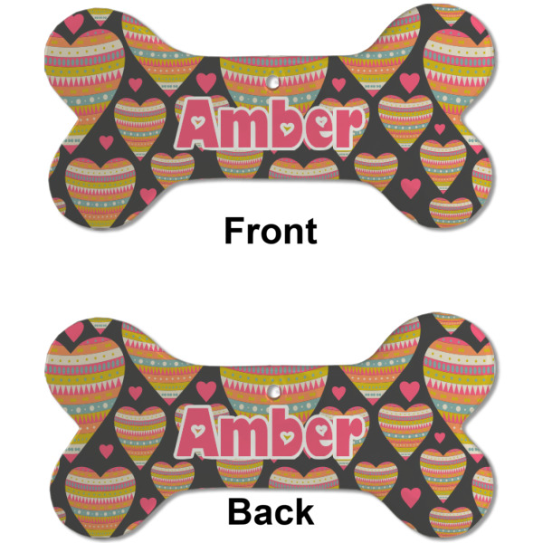 Custom Design - Ceramic Flat Ornament - Bone Front & Back (APPROVAL)