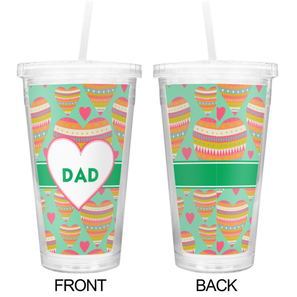 Custom Design - Double Wall Tumbler with Straw - Approval