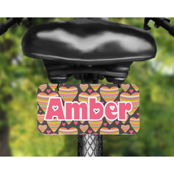 Custom Design - Mini License Plate on Bicycle - LIFESTYLE Two holes