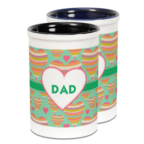 Custom Design Your Own Ceramic Pencil Holder - Large