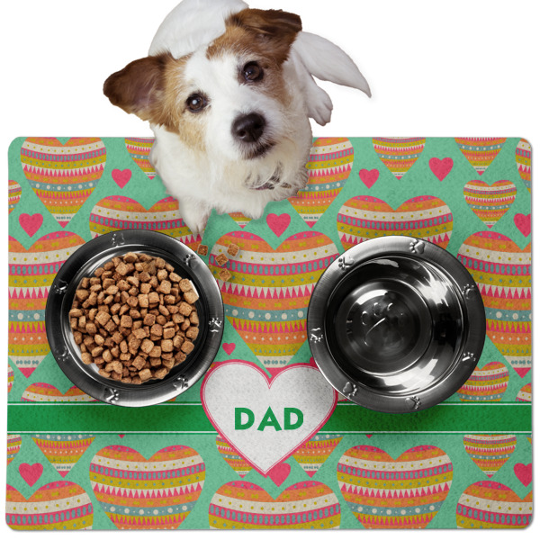 Custom Design - Dog Food Mat - Medium LIFESTYLE